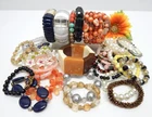 VINTAGE TO NOW FASHION/COSTUME JEWELRY BEADED BRACELET LOT