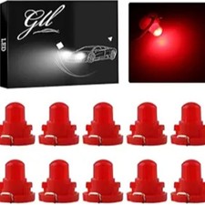 10pcs Red T4.2 COB 1 SMD Led For Dashboard Instrument Cluster Light Car Light Bu