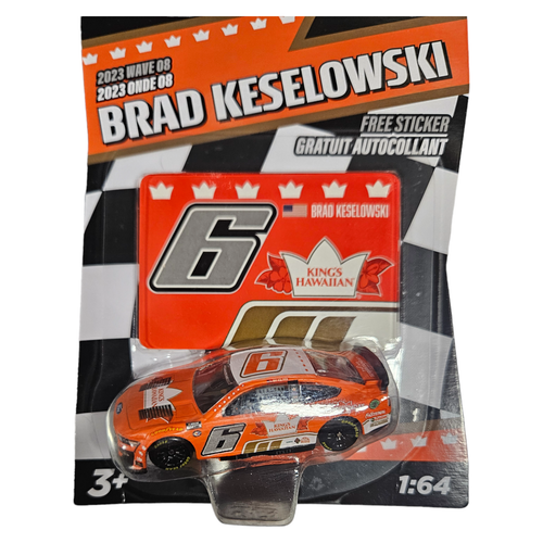 Nascar Authentics 2023 Brad Keselowski Wave 08 Kings Haw 1:64 Scale Brand New - Picture 4 of 8