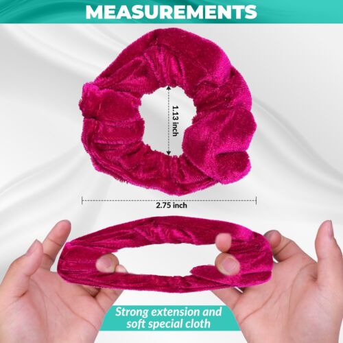 24 Pieces Assorted Hair Bands - Cute and Soft Scrunchies - No crease hair ties - Picture 7 of 7