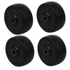 4pcs 2-inch Diameter Rubber Wheel Skateboard Trolley Caster Pulley