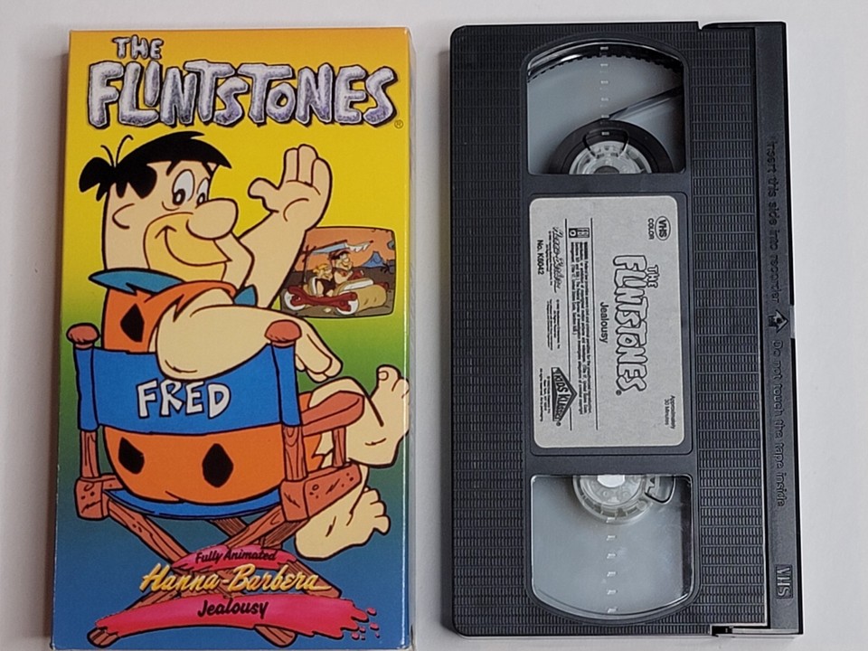 Vintage Lot 5 The Flintstones VHS Tapes Hanna Barbera RARE Fred