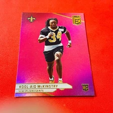 Kool-Aid McKinstry .. ROOKIE PINK .. New Orleans Saints  2024 Elite PARALLEL 195