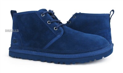 UGG Neumel New Navy Blue Suede Boots Mens Size 10 -NEW- | eBay
