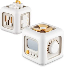 Busy Activity Cube for Fine Motor Skill Learning|Montessori Toys for 1 Year Old