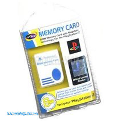 PS2 Nyko 8 MB Memory Card in Weiß - NEU + OVP