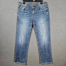 Tommy Baham Denim Jeans Men Size 34x30 Blue Straight Leg Medium Wash