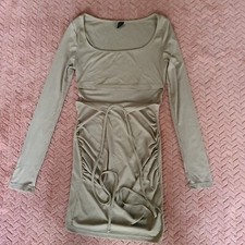 SHEIN Women's Bodycon Dress Beige Small