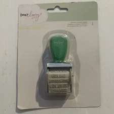 Dear Lizzy ROTARY STAMP GREETINGS 1 stamp by American Crafts, 12 Fun sayings