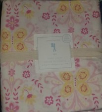 New Pottery Barn Kids Full / Queen PINK Ivy BUTTERFLY Damask FLORAL DUVET Cover