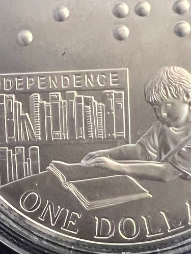 2009 P LOUIS BRAILLE BICENTENNIAL SILVER DOLLAR - Picture 9 of 18