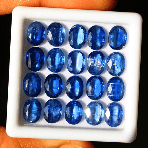 6 Pcs Natural Blue Kyanite Untreated 8mmx6mm Oval Cut Calibrated Gemstones Lot - Picture 7 of 12