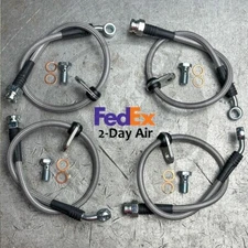 Stainless Steel Front & Rear Brake Lines Kit for 03-07 Honda Accord