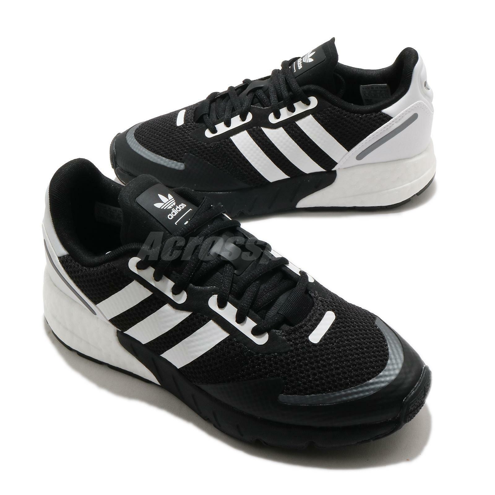 adidas Originals ZX 1K Boost Black White Silver Men Unisex Casual Shoes  FX6515
