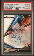 2022 Bowman’s Best Drew Gilbert On Card Auto Refractor PSA 10 Mets