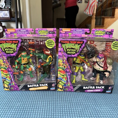 特撮 Teenage Mutant Ninja Turtles Battle Pack Teenage Mutant Ninja Turtles Playmates Mutant Mayhem Leo vs