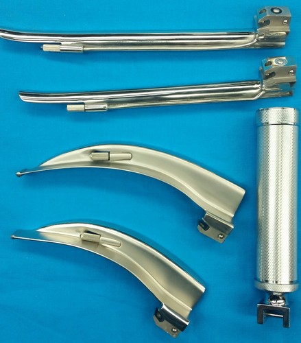 NEW PREMIUM GRADE LARYNGOSCOPE MAC + MILLER BLADE + 1 HANDLE ENT ANESTHESIA SET - Picture 1 of 1