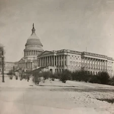 Glass Plate Lantern Slide United States Capitol Building Washington DC