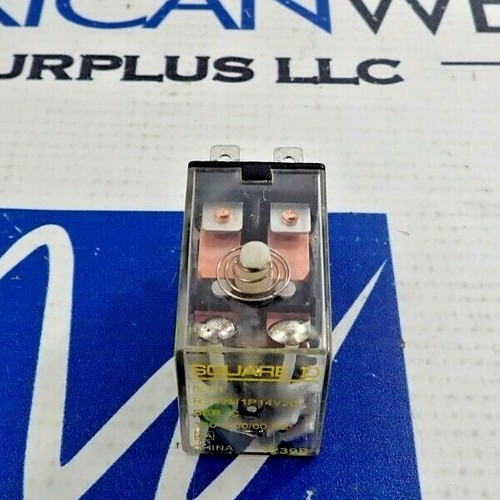 Schneider Electric 8501KPR12P14V20 Plug In Relay, Type KP Tubular 1 Hp At 277 Vac 10a Resistive At 12