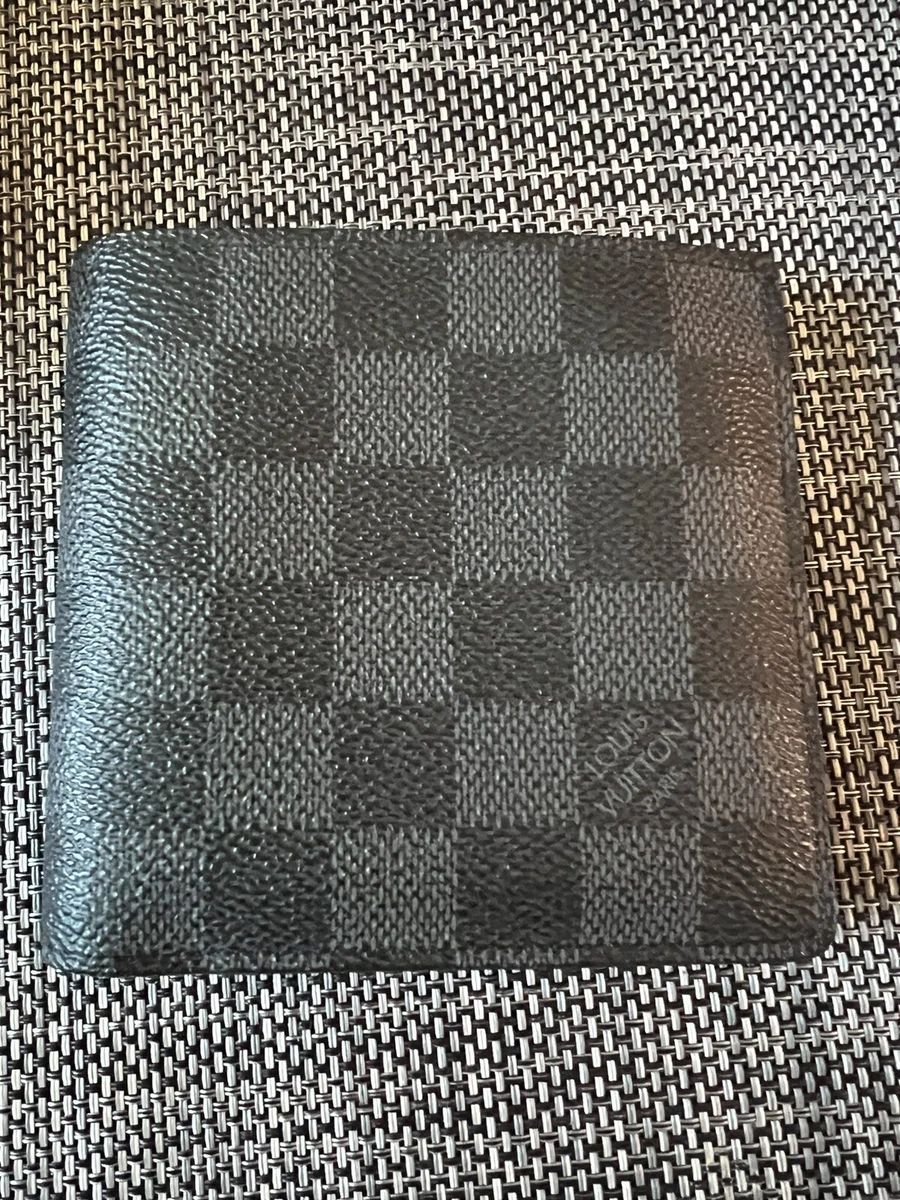 Louis Vuitton Men's Slender Wallet Damier Graphite Canvas 