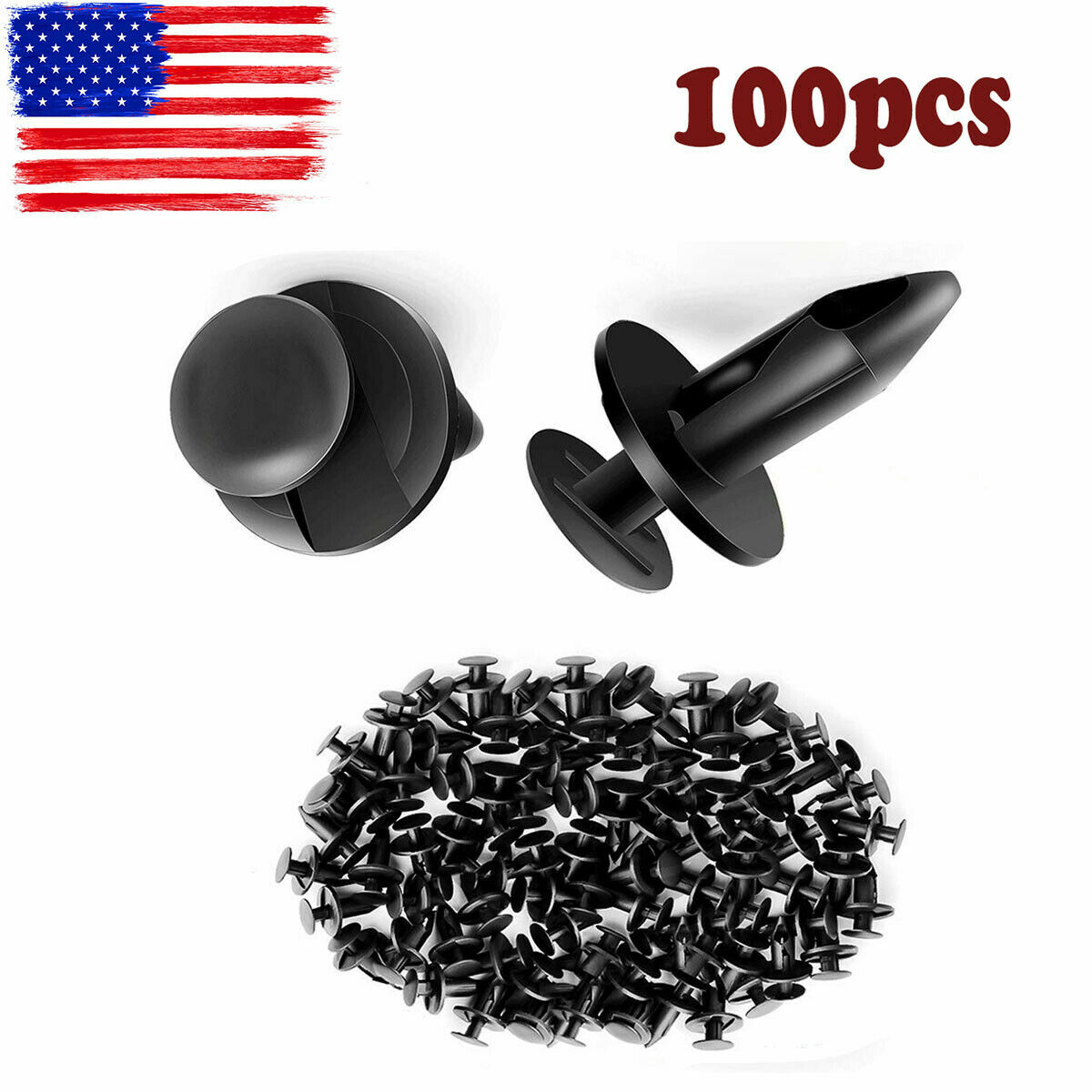 Polaris RZR UTVs Plastic Clips 100pcs Fender Clips Body Rivets For Polaris Ranger TRX 400EX RZR XP 1000 Honda E Honda Atv Parts Fenders For Honda Civic - Foto 5