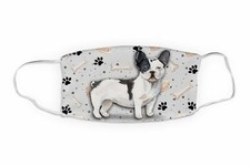 CUTE French Bulldog Face Mask, Dog Puppy Reusable Face Mask, Face Mask...