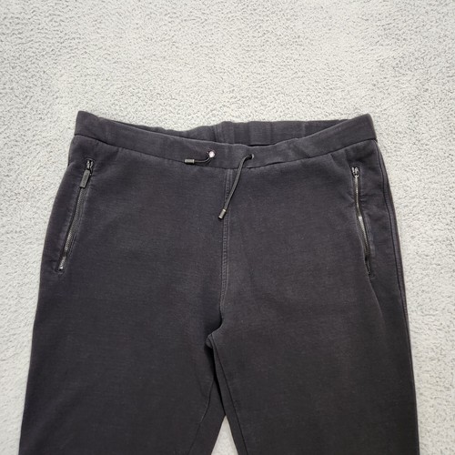 Burberry Sport Pants Pants Mens XXL 2XL Black Zipper Pockets Sweatpants *Flaws* - Picture 2 of 20