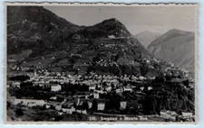 RPPC Lugano e Monte Bre UK Postcard
