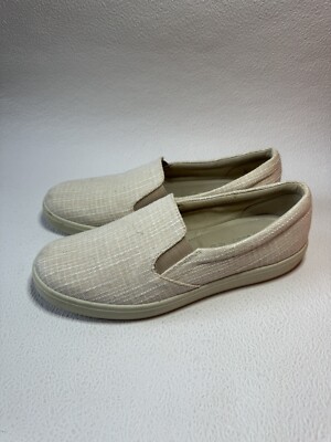 Hotter Slip On Shoes Womens UK Beige Tara Flat Pumps Casual Trainers  Comfort UK