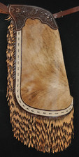 Custom Made Leather Chinks/Hair On Cowhide/New Chaps/Made In USA