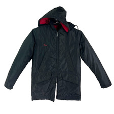 Lee Storm Rider Parka Jacket Mens L Black Detachable Hood USA Made