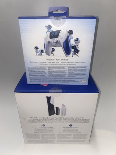 Astro Bot PS5 DualSense Limited Edition WIRELESS CONTROLLER + PS5 Disc Drive NEW - Picture 22 of 22