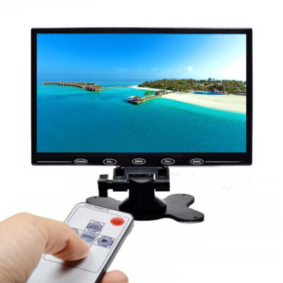 Ultra Thin 9'' TFT LCD Color Screen PC Monitor Audio Video HDMI VGA w/Speaker