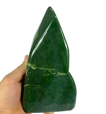 1658g Best Quality Large Green Nephrite Jade Free Form, Nephrite Jade Free Form