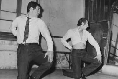 Französischer Schauspieler Jean-Paul Belmondo studiert Flamenco Tanz unter 4x6 Foto