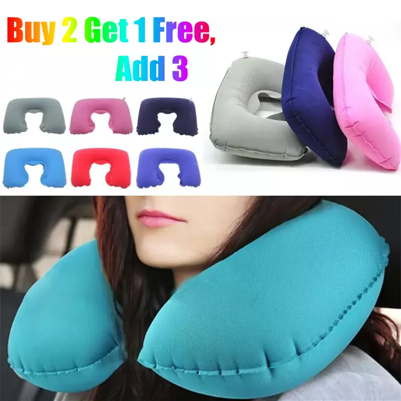 Inflatable Travel Pillow For Airplane, Neck Air Pillow For