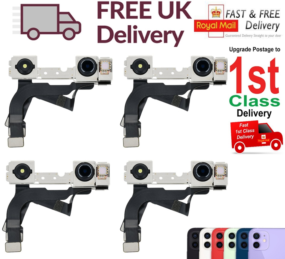 Pack X Genuine Original iPhone 12 Front Selfie Camera Flex Cable