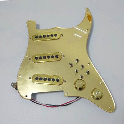 Prewired Loaded Pickguard for Brian May Strat Guitar 3 Toggle Phase Switch 