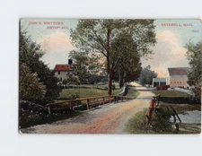 Postcard John G. Whittier's Birthplace Haverhill Massachusetts USA