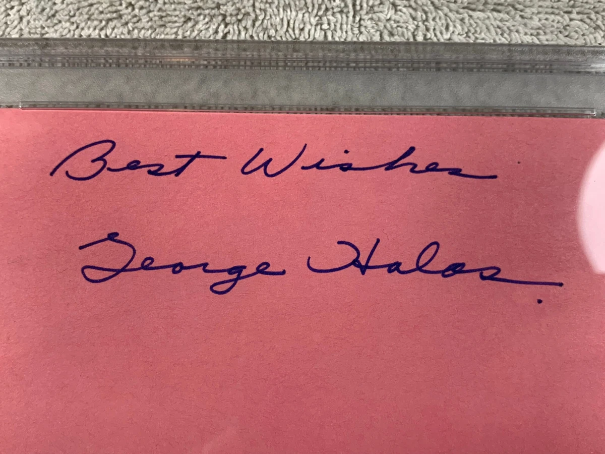 George hotsell halas autograph