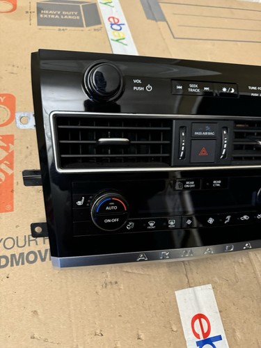 2021 - 2024 NISSAN ARMADA DASH RADIO CLIMATE CONTROL SWITCH & BEZEL COVER OEM - Picture 3 of 17