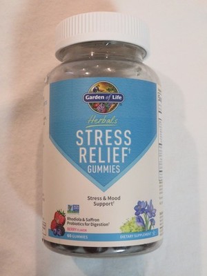 Garden Of Life Herbals Stress Relief 60 Gummies Berry Flavor Mood Support