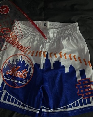 Eric Emanuel EE White Royale Skyline Mets Shorts   Size M   Brand New Deadstock