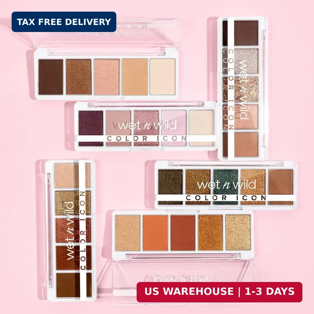 wet n wild Color Icon Eyeshadow Makeup 5 Pan Palette, Matte, Shimmer, Metallic image 7