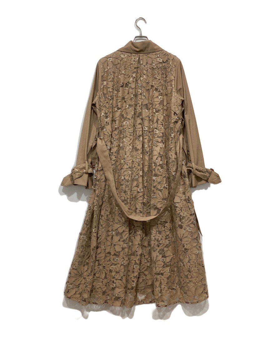 Ameri BACK LACE COAT 191720480 Beige Size:FREE 47… - image 2