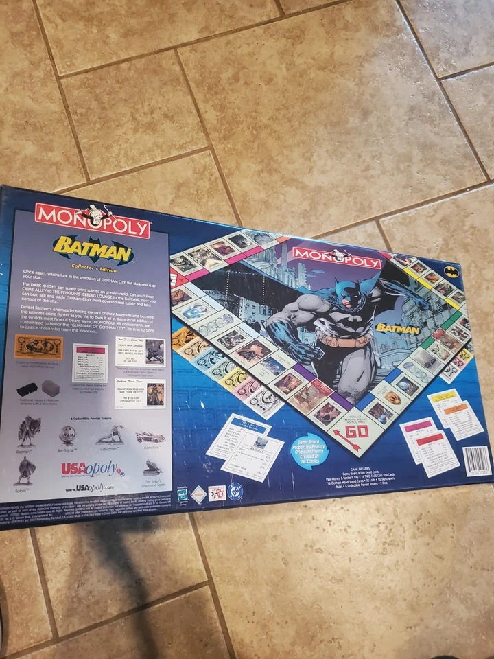 Juego de Mesa Parker Brothers Monopoly Batman Edición Coleccionista 2005 Foto 2 de 4