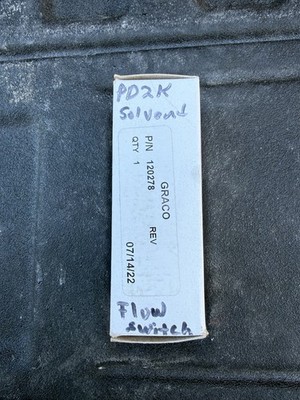 Graco Flow Switch for Solvent on a PD2K System 120278