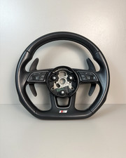 2017-2019 Audi A4 S4 B9 Flat Bottom Steering Wheel W Paddles 8w0419091dj Oem