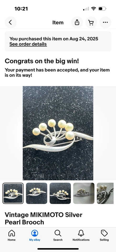 Pendientes de uva de perlas Mikimoto reutilizados Foto 4 de 4