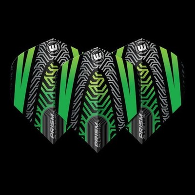 Winmau Prism Alpha Black & Green Extra Thick